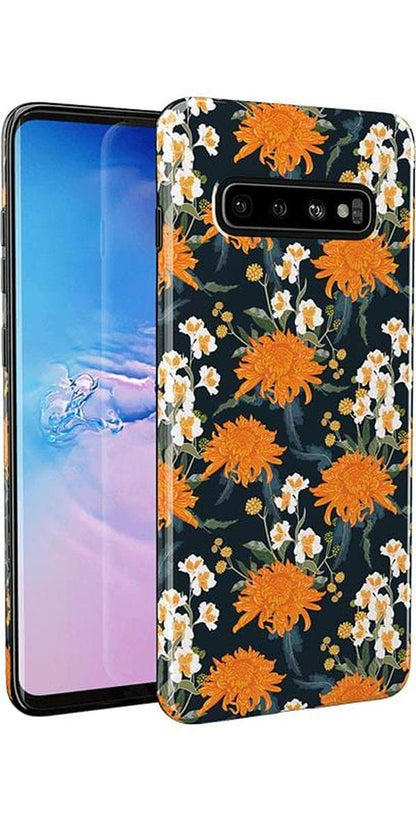 Off Tropic Floral | Exotic Orange Flower Samsung Case Samsung Case get.casely