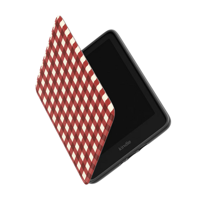 Checked Twice | Red Plaid Kindle Case