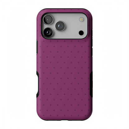 On the Dot | Plum Polka Dot Case