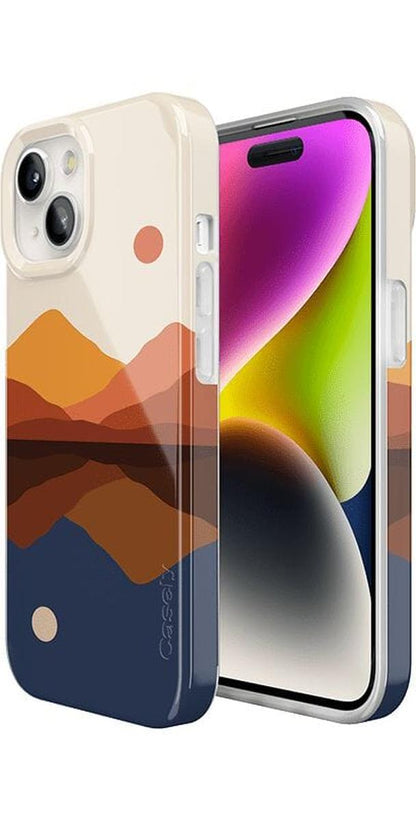 Opposites Attract | Day & Night Colorblock Mountains Case iPhone Case get.casely