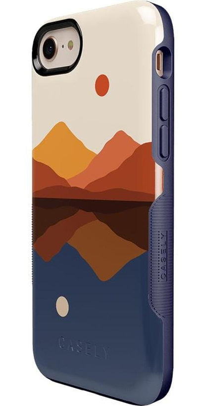 Opposites Attract | Day & Night Colorblock Mountains Case iPhone Case get.casely