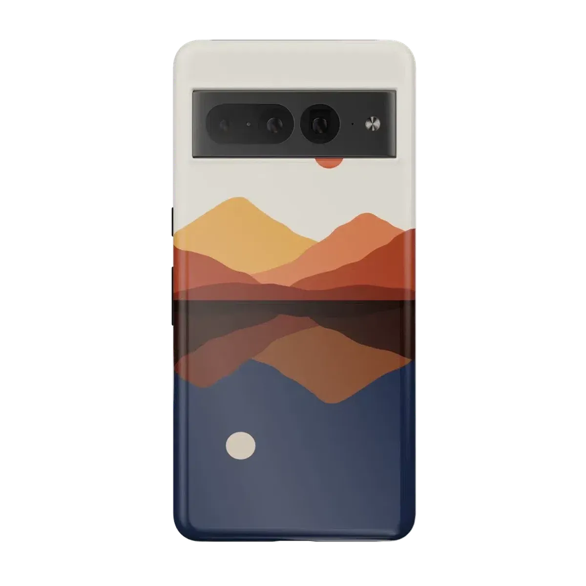Opposites Attract | Day & Night Colorblock Mountains Google Pixel Case Google Pixel Case Casetry Essential Google Pixel 7 Pro