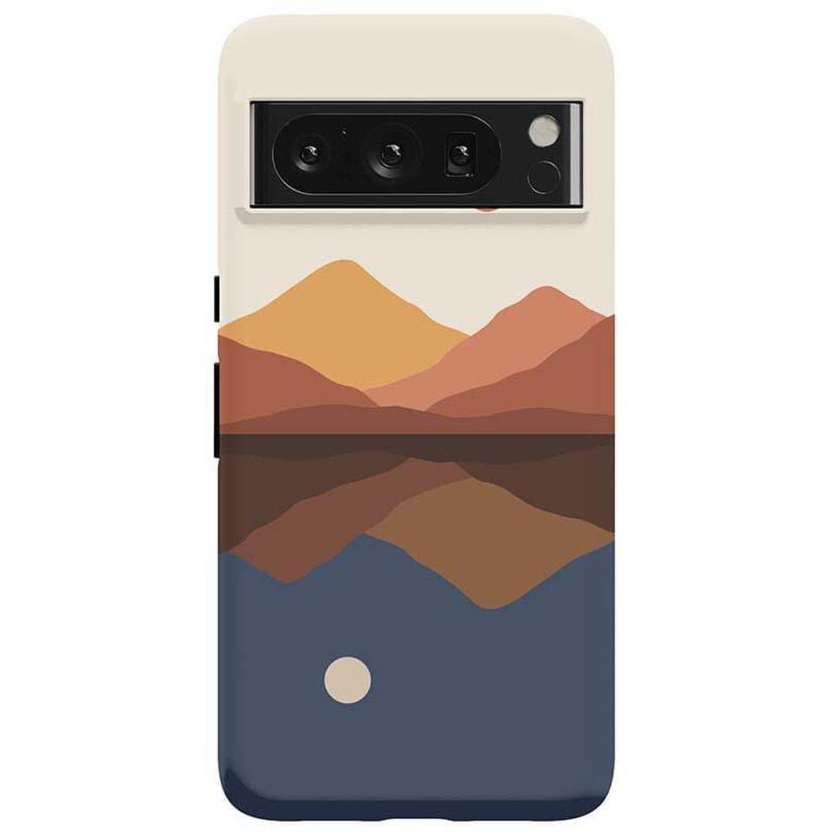 Opposites Attract | Day & Night Colorblock Mountains Google Pixel Case Google Pixel Case Casetry Essential Google Pixel 8 Pro