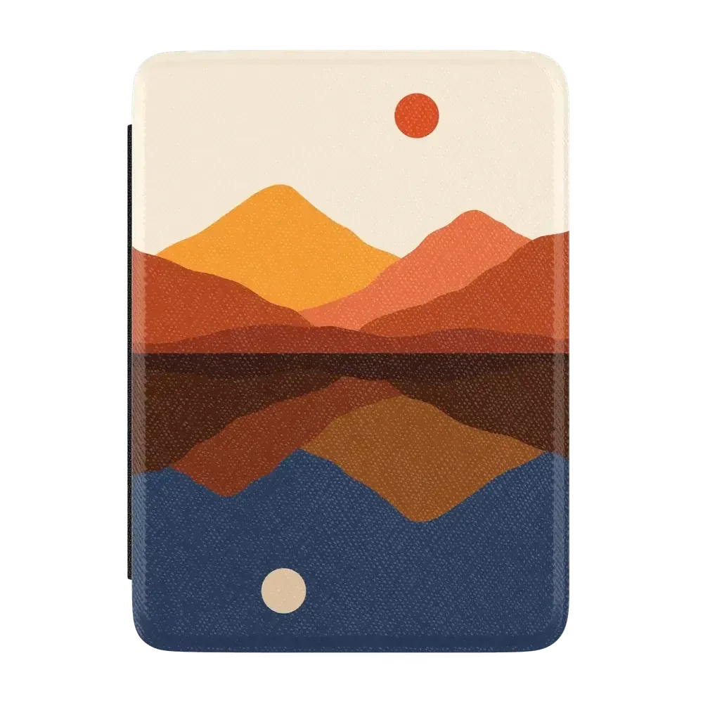 Opposites Attract | Day & Night Colorblock Mountains Kindle Case Kindle Case get.casely 7” Kindle Paperwhite
