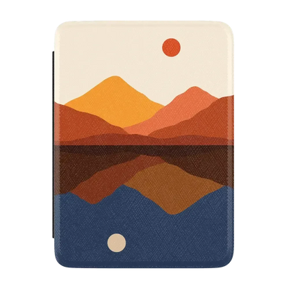 Opposites Attract | Day & Night Colorblock Mountains Kindle Case Kindle Case get.casely 7” Kindle Paperwhite