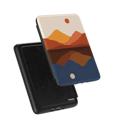 Opposites Attract | Day & Night Colorblock Mountains Kindle Case Kindle Case get.casely