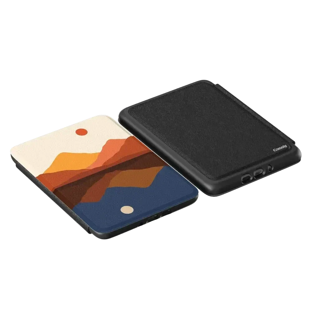 Opposites Attract | Day & Night Colorblock Mountains Kindle Case Kindle Case get.casely
