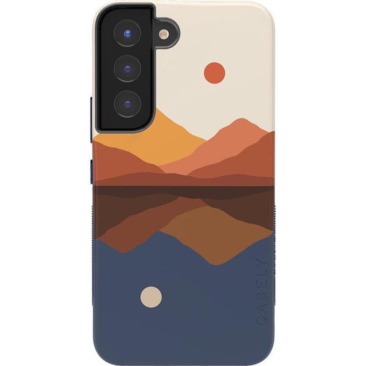 Opposites Attract | Day & Night Colorblock Mountains Samsung Case Samsung Case get.casely