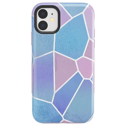Other Side | Holographic Metallic Stained Glass Marble Case iPhone Case get.casely
