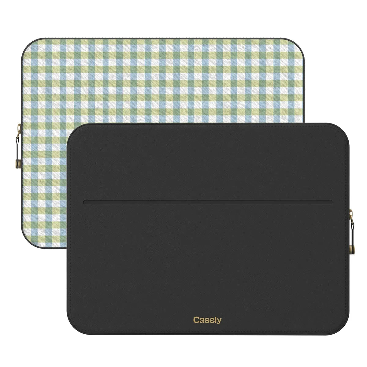 Pastel Picnic | Blue & Green Gingham Laptop Case