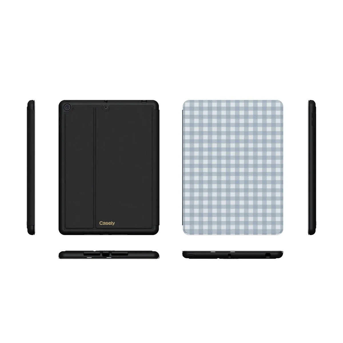 Pastel Picnic | Blue Gingham iPad Case