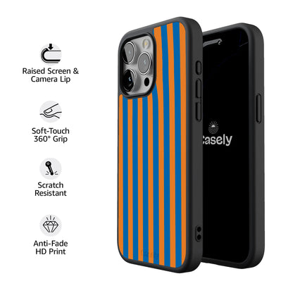 Go New York | Blue & Orange Stripes Case