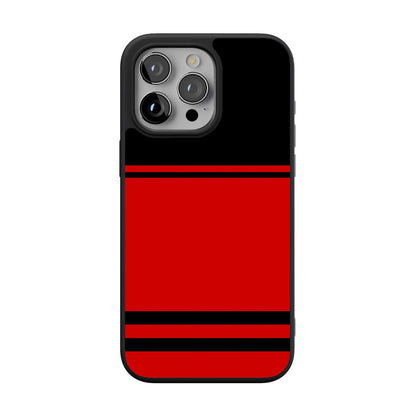 Go Canes | Black & Red Striped Case - iPhone 13 Pro