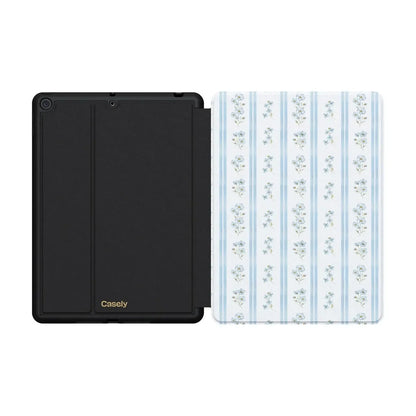 Cottage Stripe | Blue Floral iPad Case