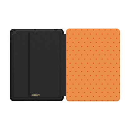 On the Dot | Orange Polka Dot iPad Case