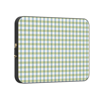 Pastel Picnic | Blue & Green Gingham Laptop Case
