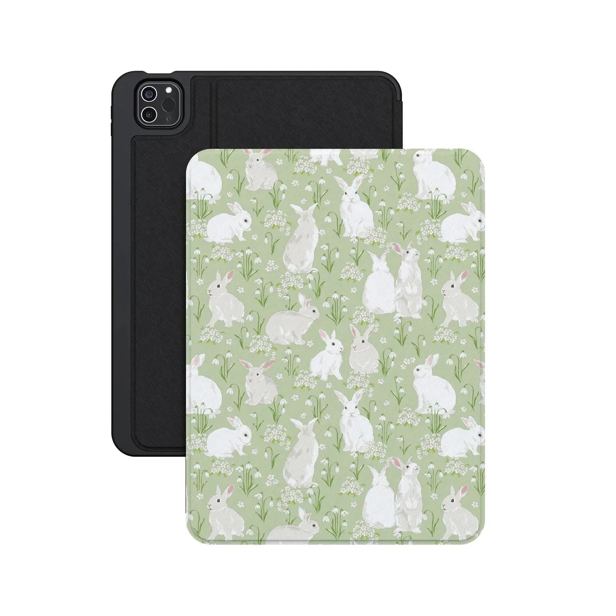 Hop to it | Green Bunny iPad Case