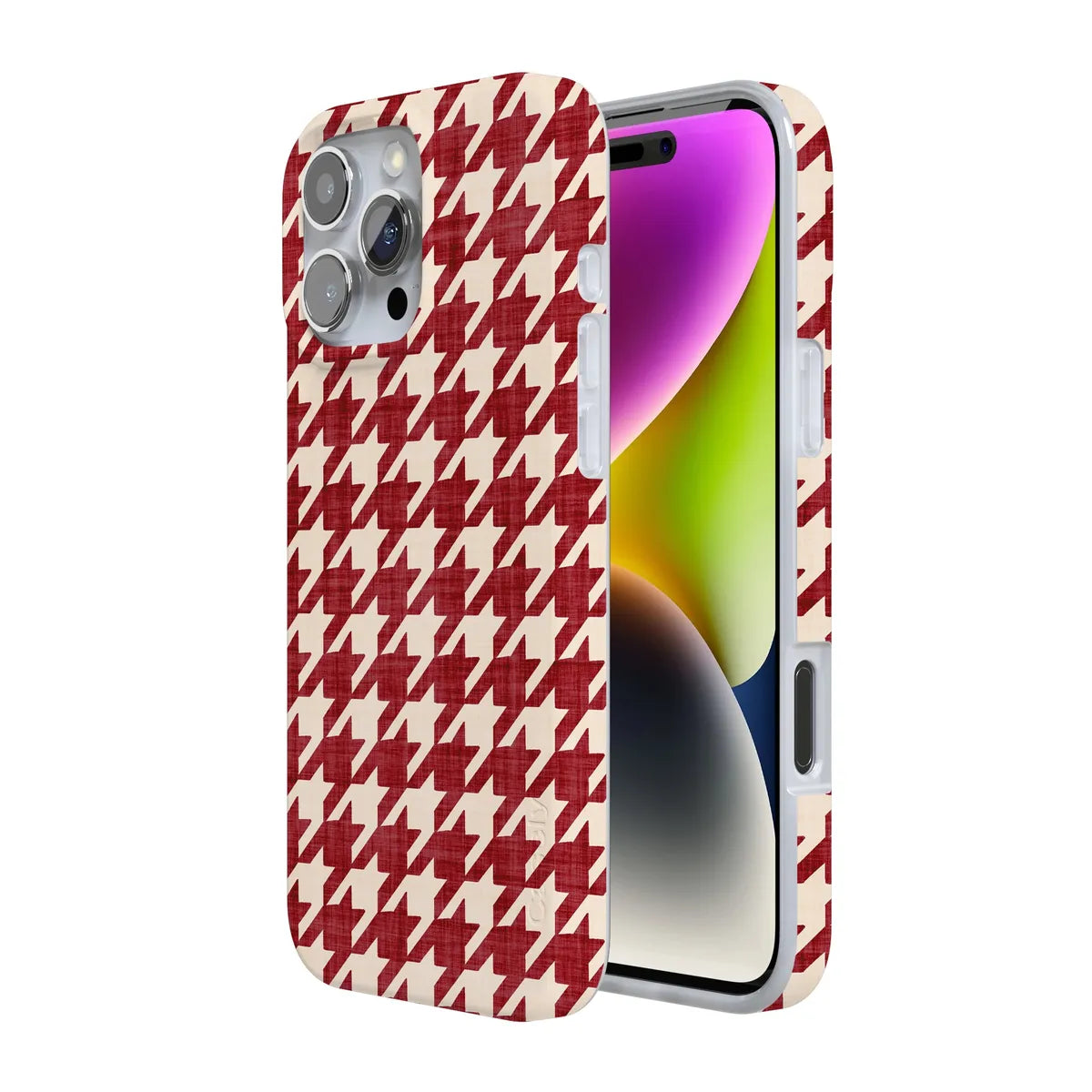 Scarlet Stitch | Red Houndstooth Case