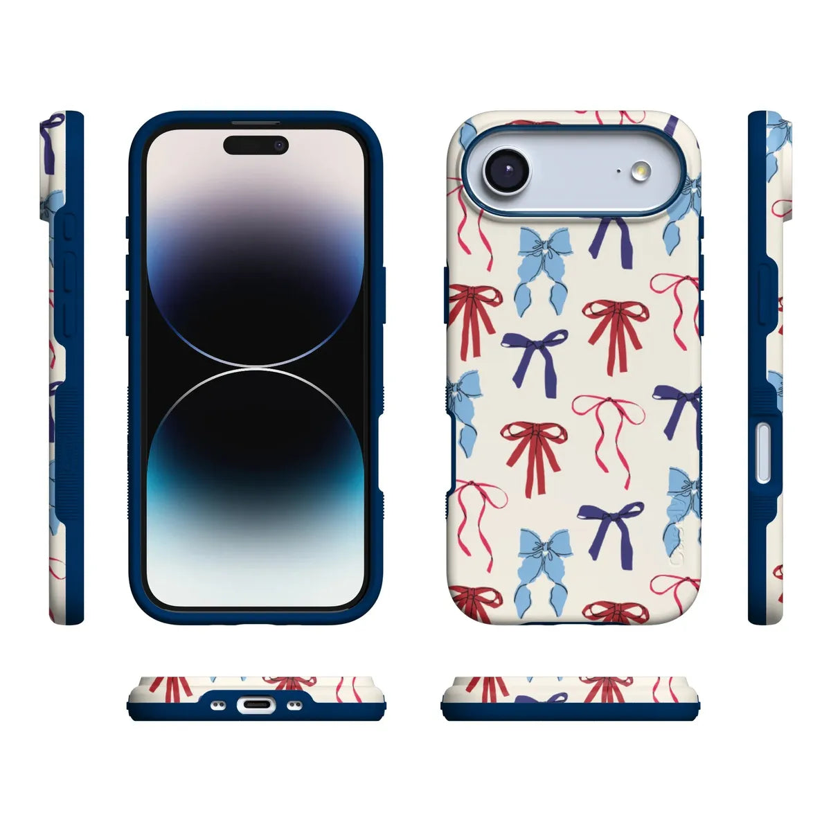 American Girlie | Red White & Blue Bows Case