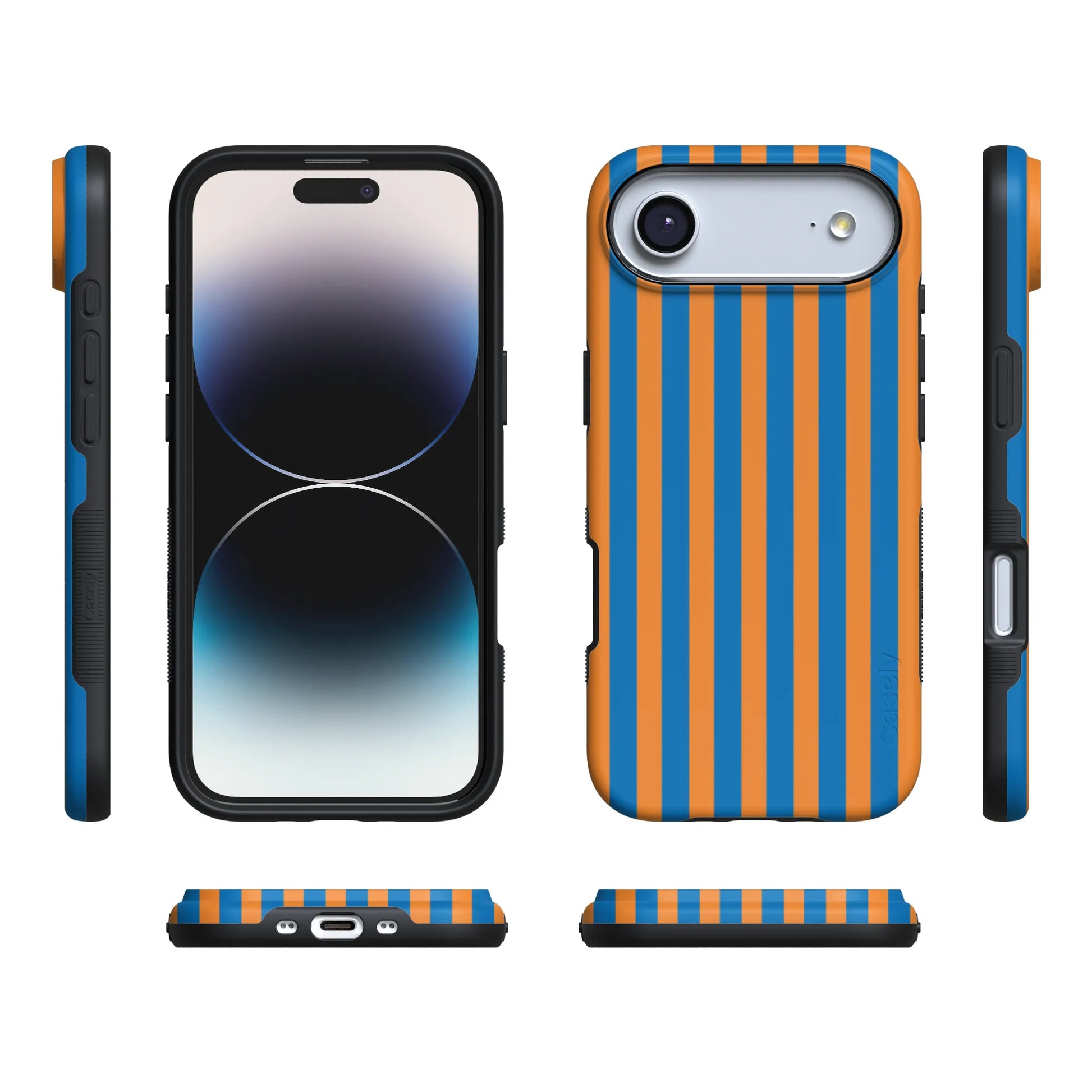 Go New York | Blue & Orange Stripes Case