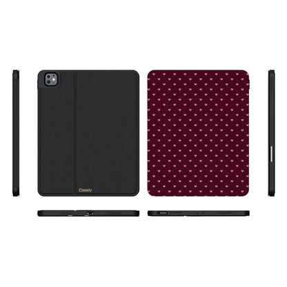 Heart Noir | Tiny Hearts iPad Case