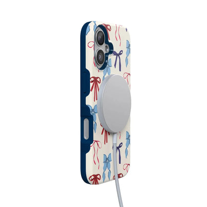 American Girlie | Red White & Blue Bows Case