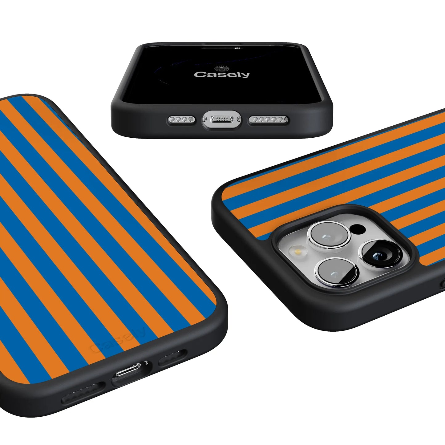 Go New York | Blue & Orange Stripes Case