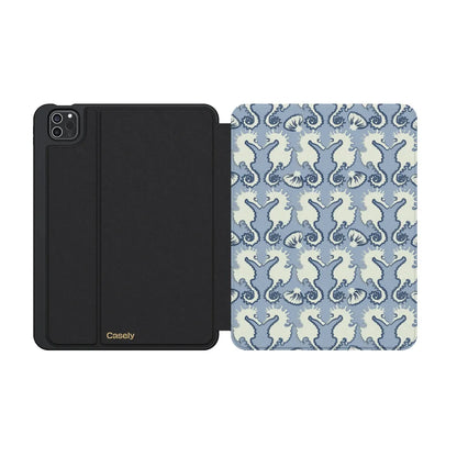 Seahorse Drift | Coastal Blues iPad Case