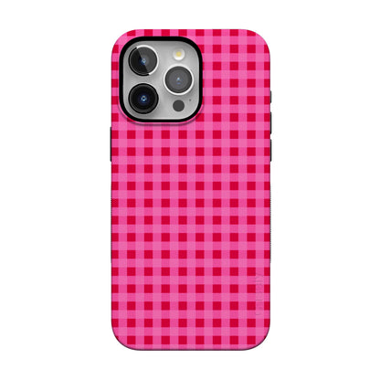 Sweet Jam | Hot Pink Gingham Case - iPhone 13 Pro