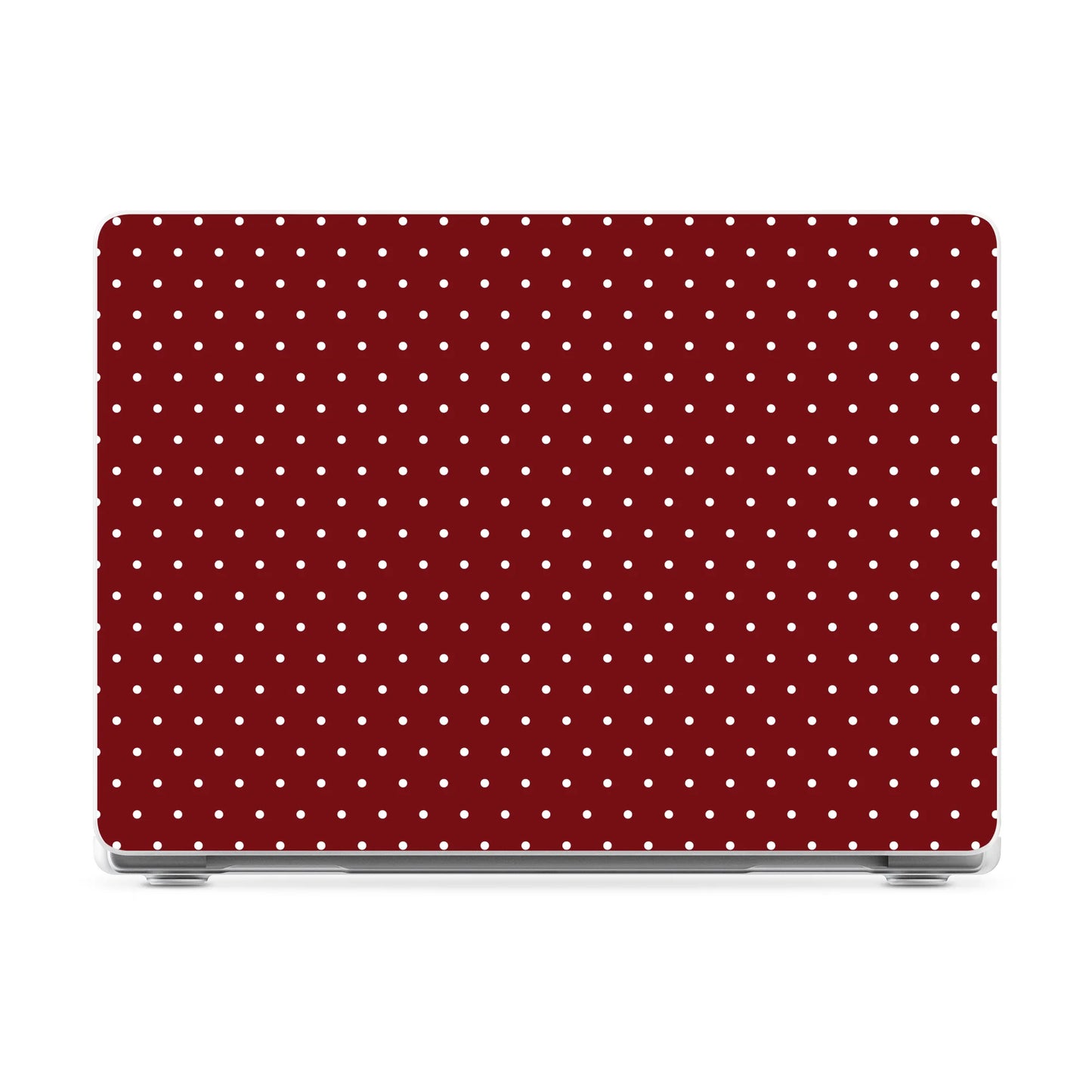 On the Dot | Maroon Polka Dot Laptop Shell - 16" MacBook Pro