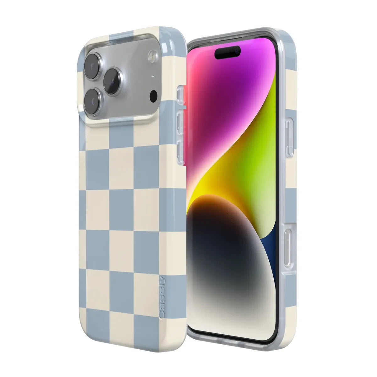 Fit Check | Light Blue Checkerboard Case