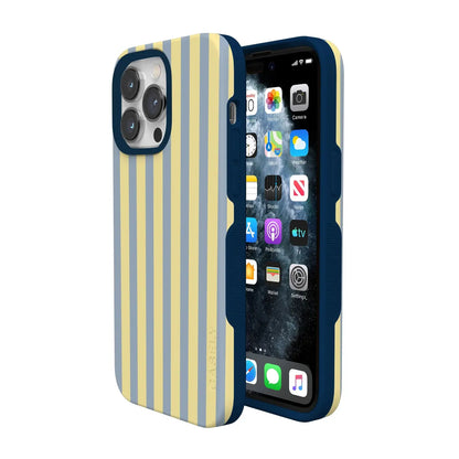 Coastline Stripes | Blue & Yellow Case