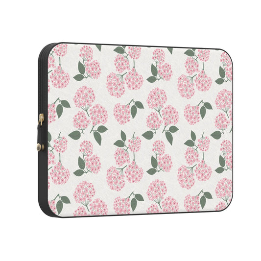 Nantucket Cottage | Pink Hydrangea Laptop Case - 16" MacBook Pro