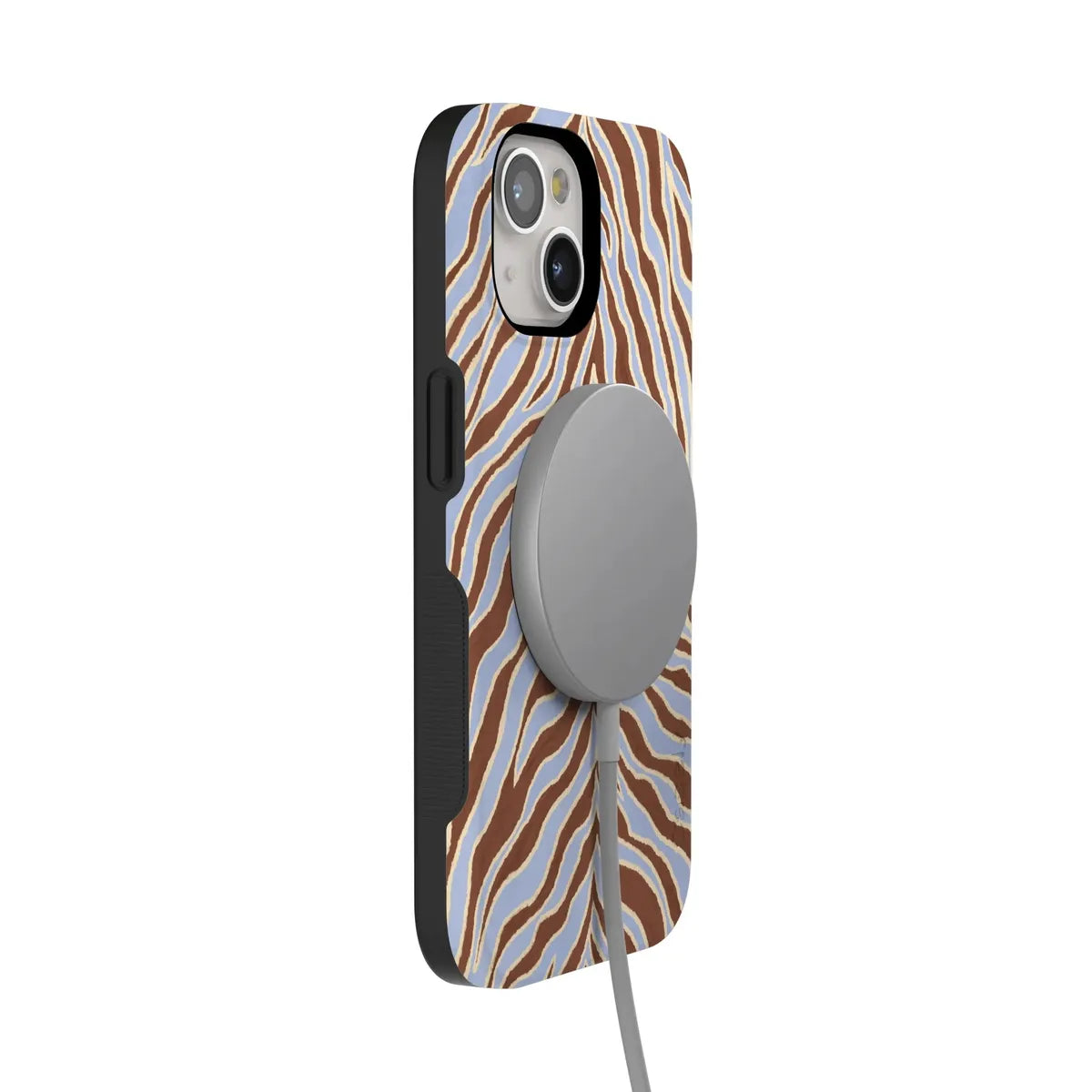 Untamed | Brown & Blue Zebra Case