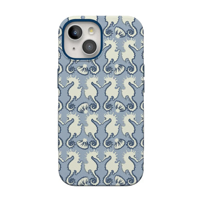 Seahorse Drift | Coastal Blues Case - iPhone 15