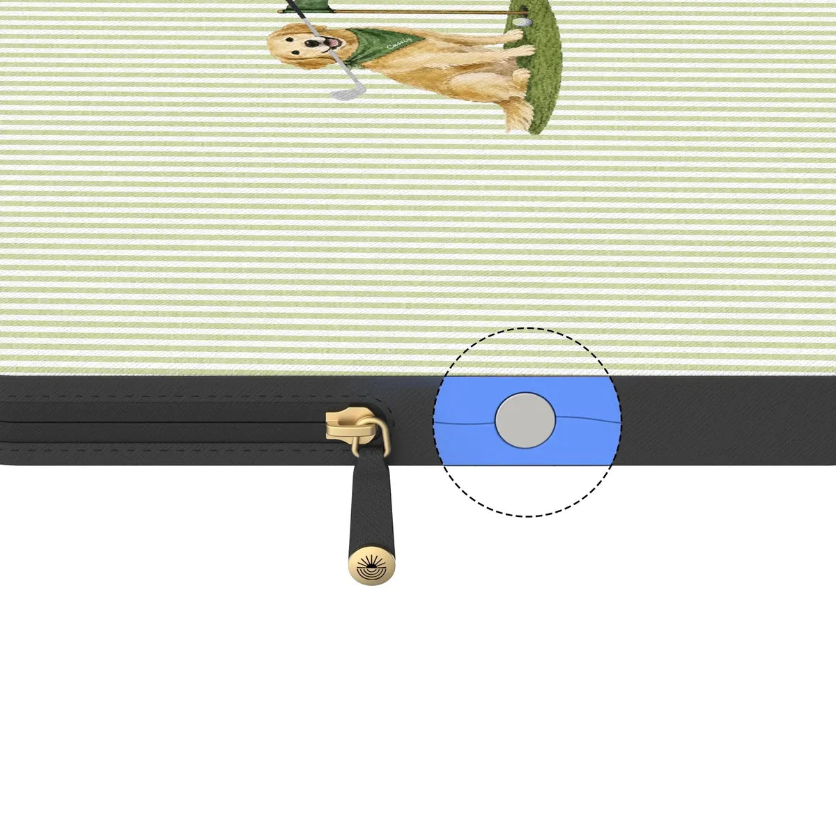 Golden on the Green | Clubhouse Laptop Case