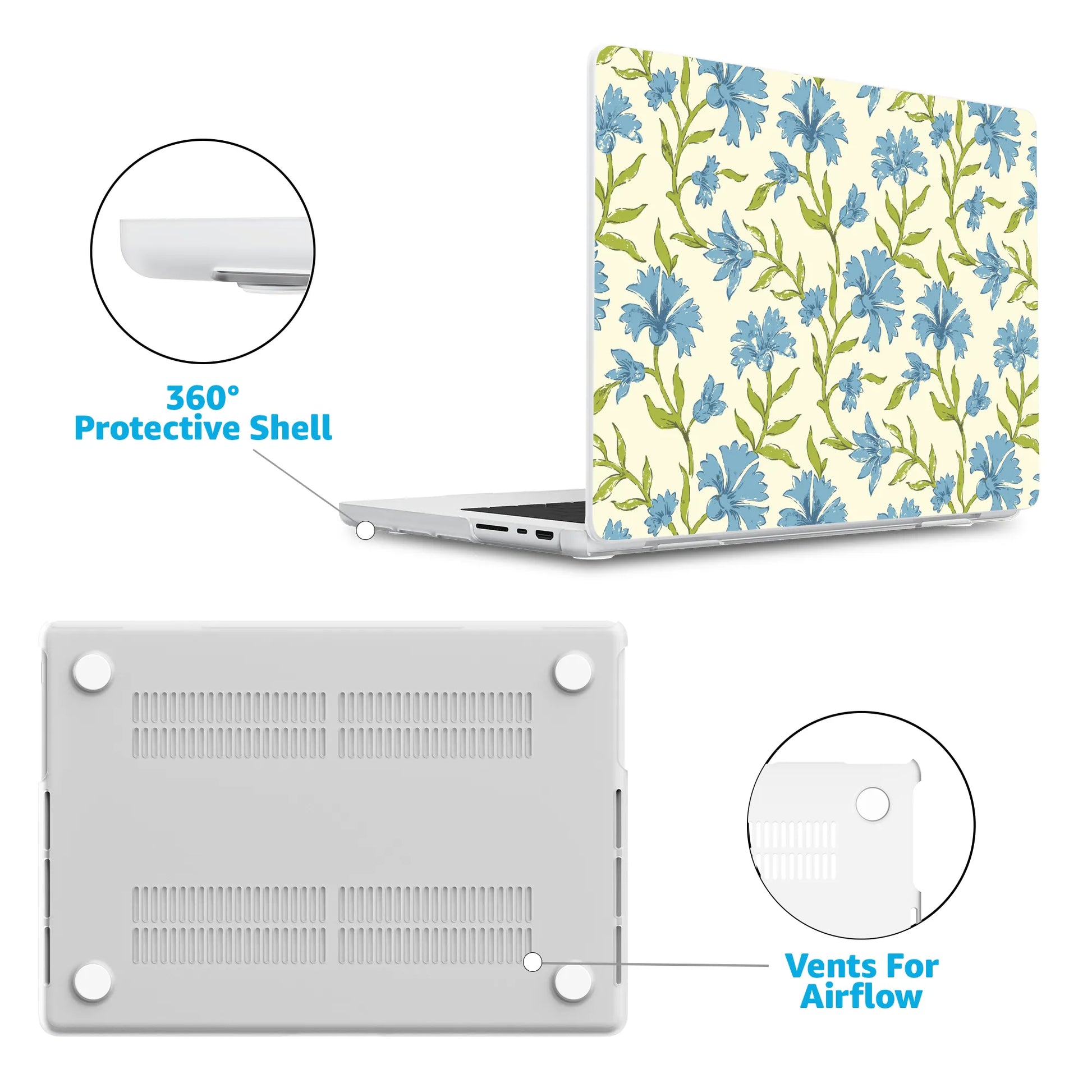 Garden Breeze | Seaside Vines Laptop Shell