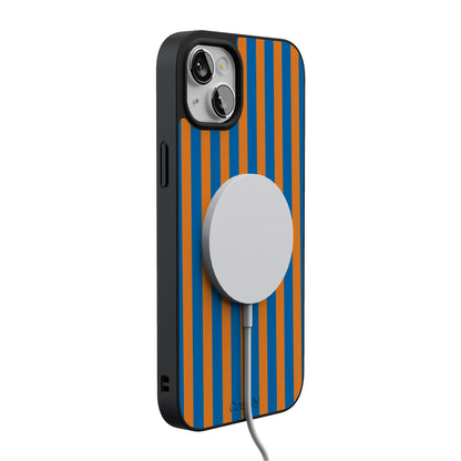 Go New York | Blue & Orange Stripes Case