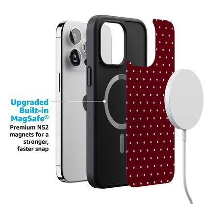 On the Dot | Maroon Polka Dot Case