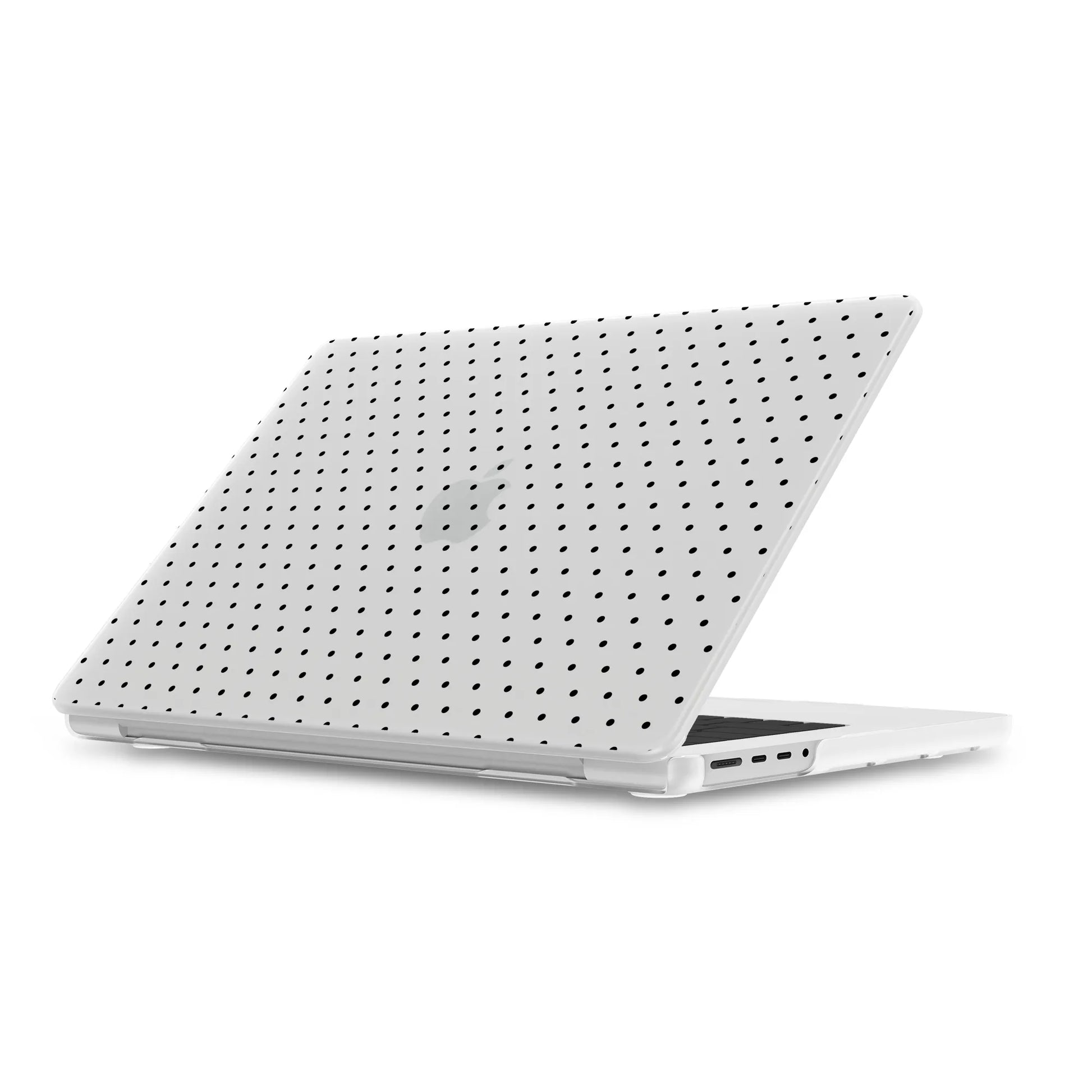 On the Dot | Black Polka Dot Laptop Shell