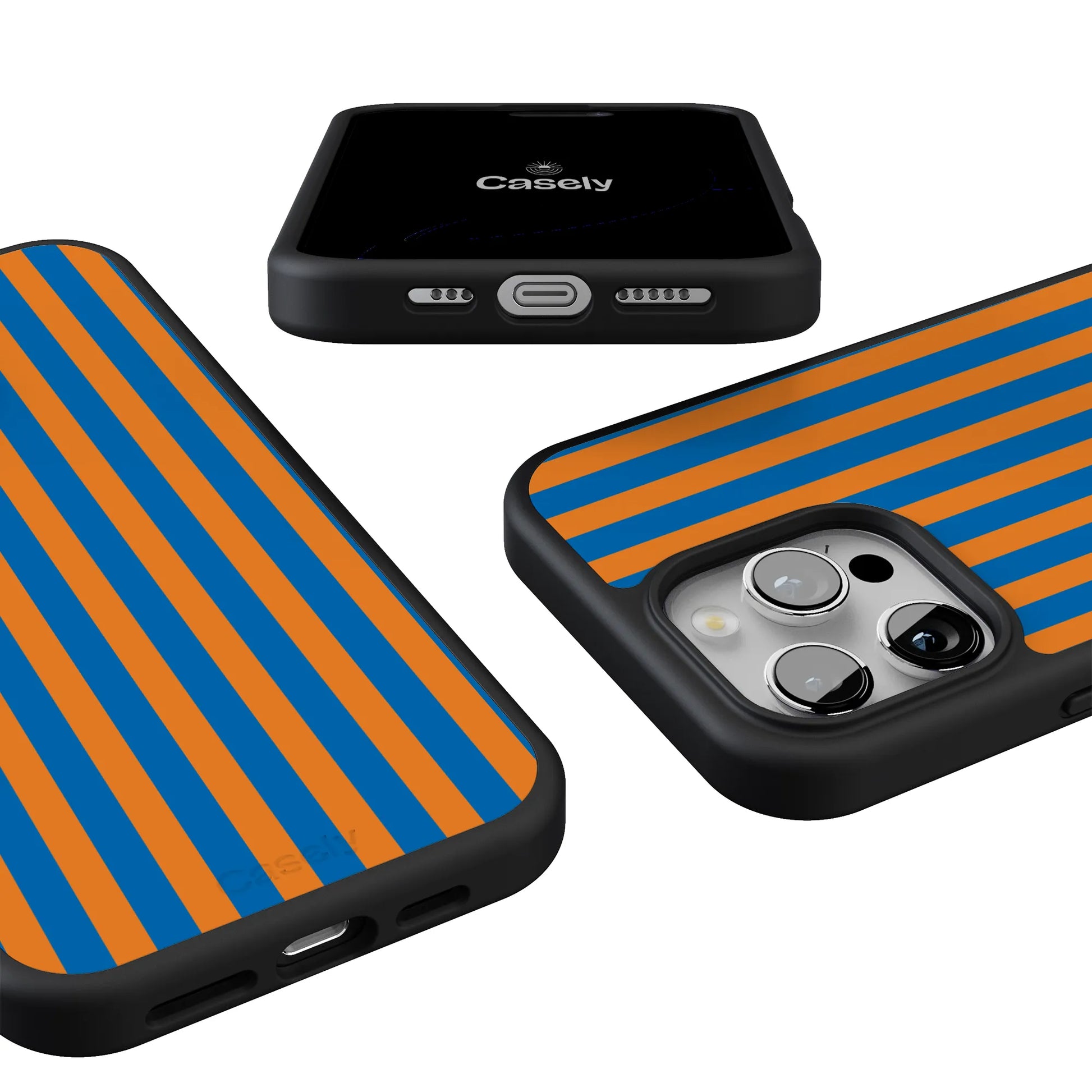 Go New York | Blue & Orange Stripes Case