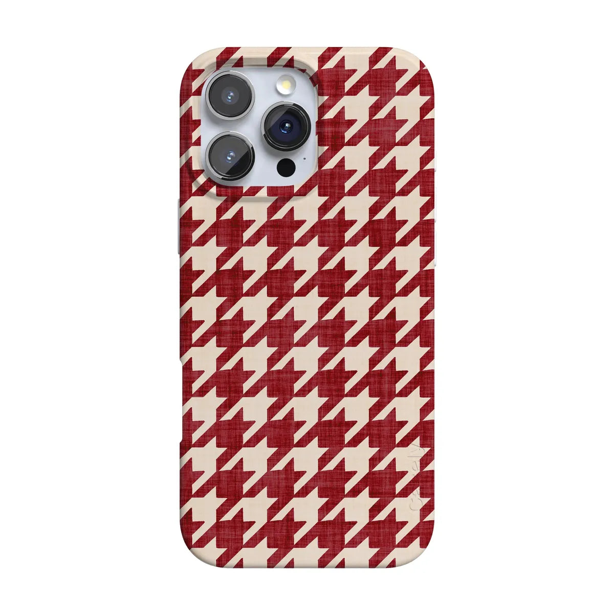 Scarlet Stitch | Red Houndstooth Case