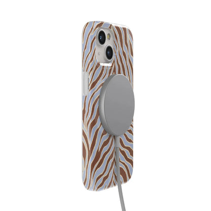 Untamed | Brown & Blue Zebra Case