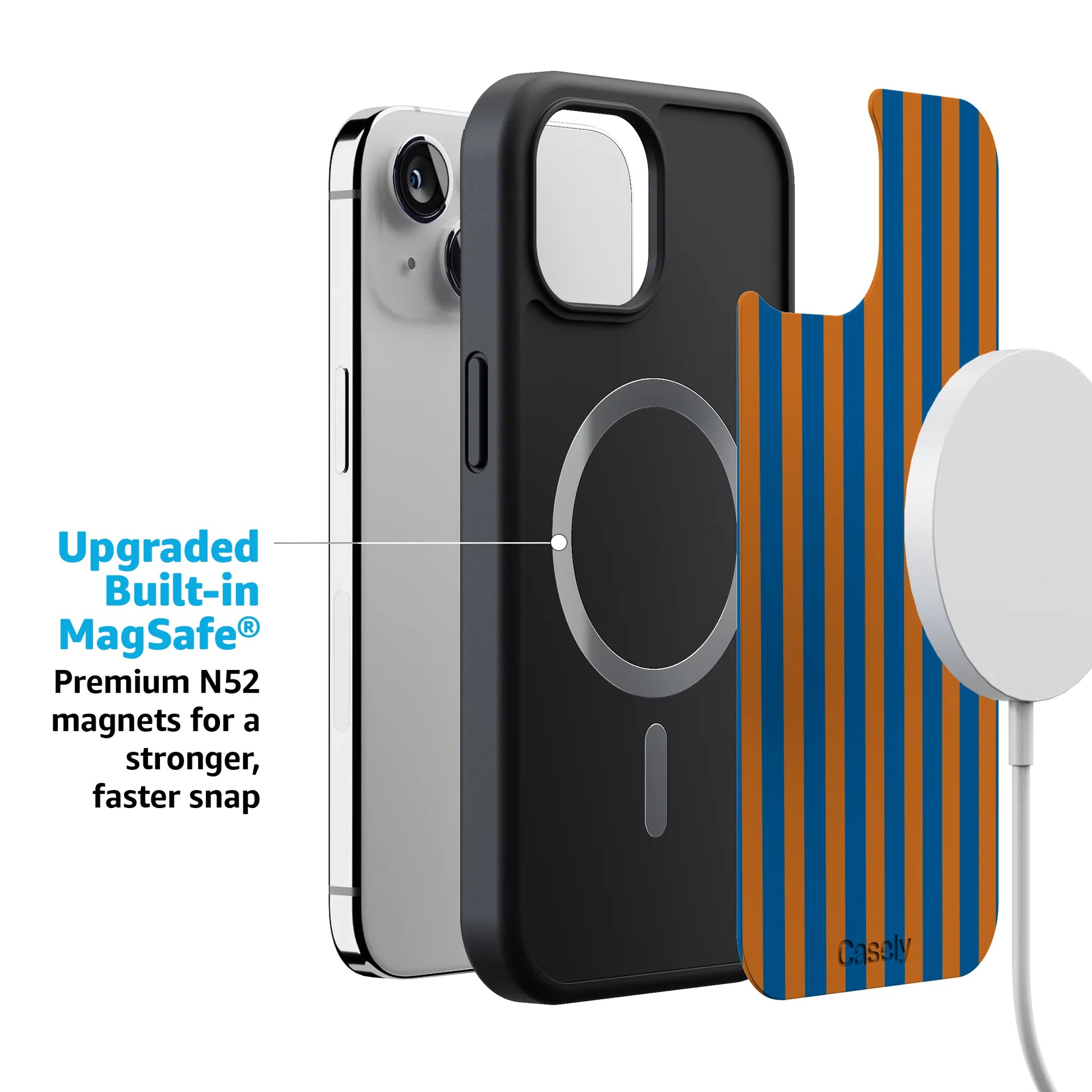 Go New York | Blue & Orange Stripes Case