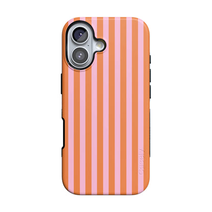 Perfect Stripes | Orange & Pink Stripes Case - iPhone 16