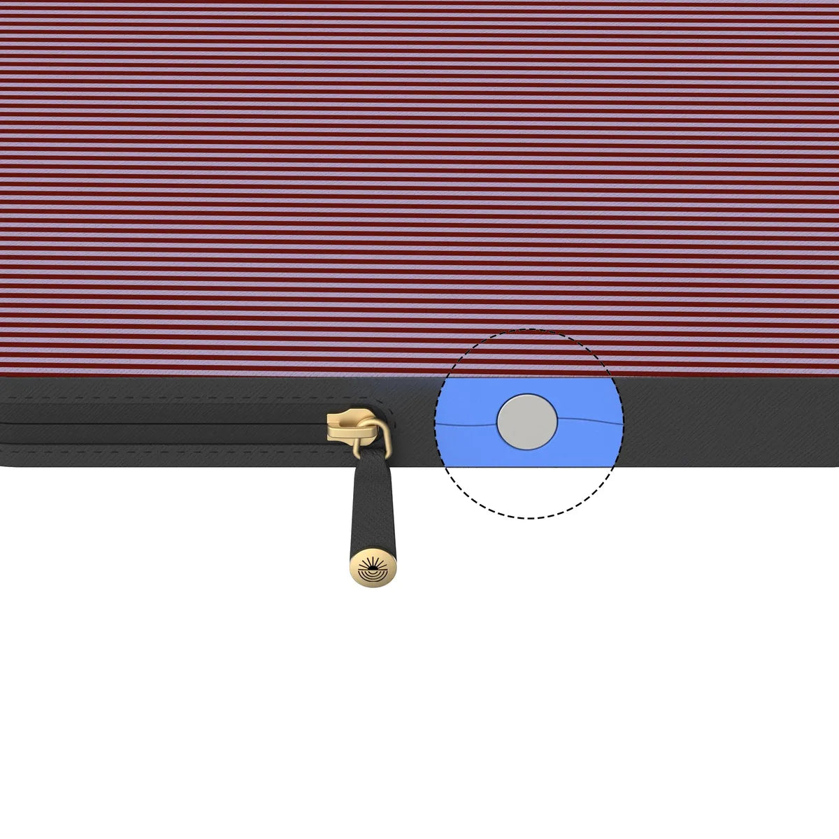 Stripes and the City | Tiny Pinstripe Laptop Case