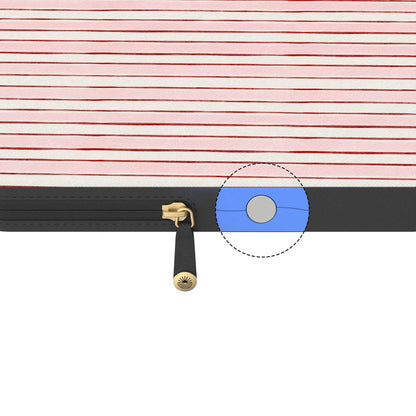 Pretty in Pastel | Blush Stripes Laptop Case