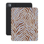 Untamed | Brown & Blue Zebra iPad Case