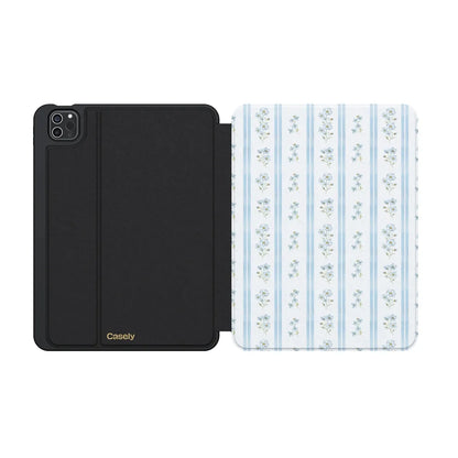 Cottage Stripe | Blue Floral iPad Case