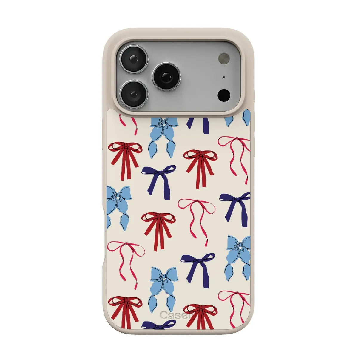 American Girlie | Red White & Blue Bows Case - iPhone 17 Pro